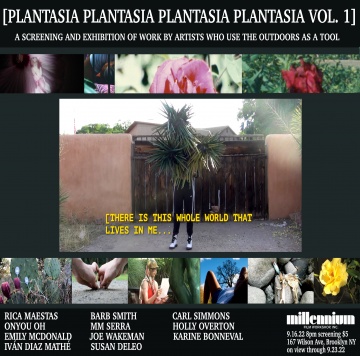 Plantasia, projection, Millenium film workshop, Brooklyn NY