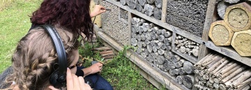 Listen to the soil, workshop in the écological garden, jardin des Plantes, Paris