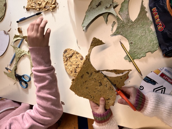 la peau du chemin, atelier