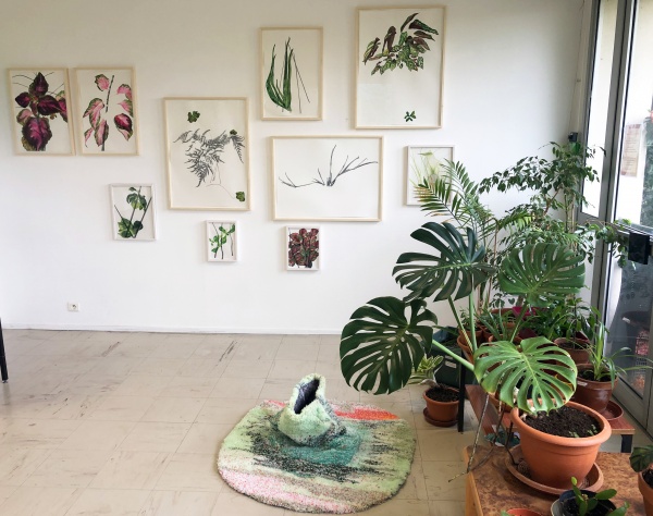 Watching plants grow, at the invitation of Patricia Cartereau